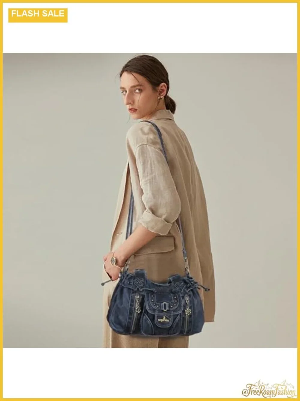 Small Hobo Bag for Women Faux Leather Shoulder Handbag with Removable Strap
